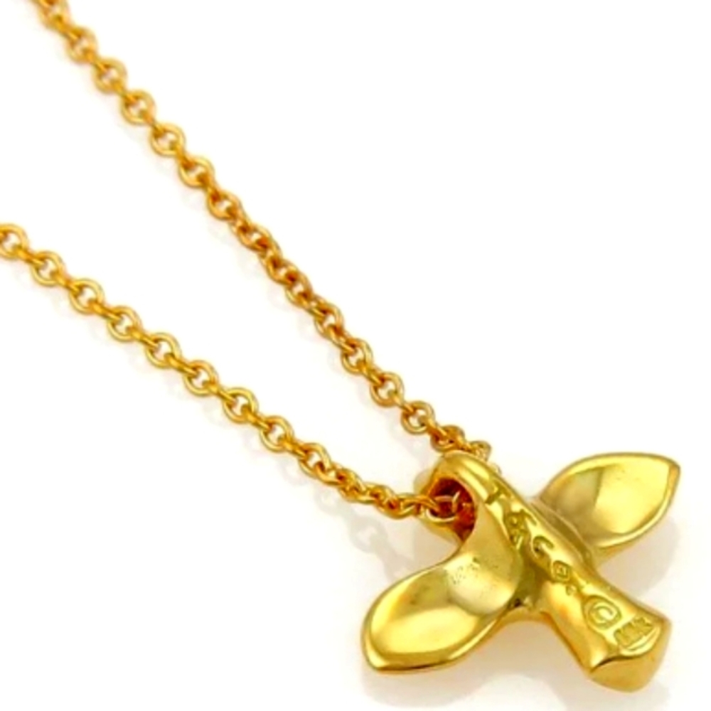 18K Tiffany & Co. Elsa Peretti Dove Necklace - Picture 6 of 6